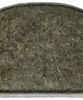 Front view of a woodruff key from a Woodruff Key Set 1/4 Inch Width 63/64 Inch Length 27/64 Inch Height 25 Pack For Automotive And Industrial Use.