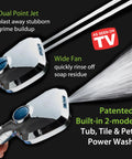 4X High Pressure Handheld Showerhead With 10 Spray Modes And Built-In Chlorine Filter showing dual point jet and wide fan modes