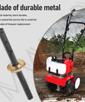 Replacement Tiller Shaft Tine Assembly For Mini Cultivators, Rugged Build, Heavy Duty Metal Gear
