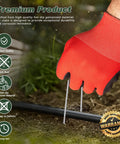 Heavy Duty 6 Inch Landscape Staples 50 Pack Hot Dip Galvanized 11 Gauge Garden Stakes for securing landscape fabric