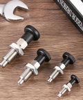 Tough As Nails M10x1.5 Ball Nose Spring Return Index Plunger Built From Bulletproof 304 Stainless Steel for tool clamping.