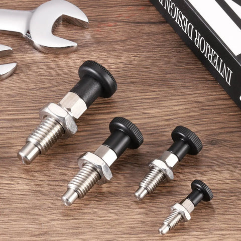 Tough As Nails M10x1.5 Ball Nose Spring Return Index Plunger Built From Bulletproof 304 Stainless Steel for tool clamping.