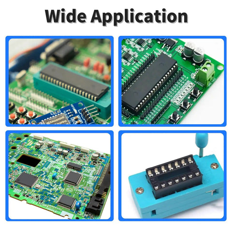 30 Pack 20 Pin DIP IC Socket Kit, 2.54mm Pitch Solder Friendly DIP Socket Adaptor For PCB Boards And Breadboard Projects shown