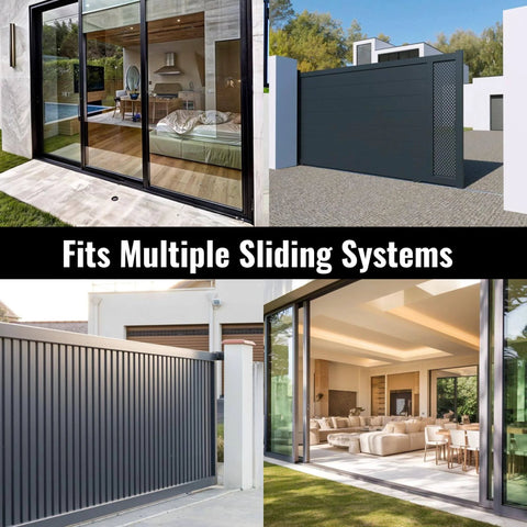 Stainless Steel Sliding Glass Door Track With Screw-Down Lower Inverted V Bottom For Sliding Screen Doors in various installations.