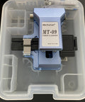 Boss Level Mt 09 Fiber Cleaver Automatic Cable Cutting Knife For Ftth Installations, compact design in storage case.