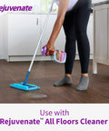 Person using Reusable Microfiber Sweeper Pads That Fit Swiffer Mops Like A Charm Machine Washable Over One Hundred Times.