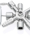 TwinKey Multifunctional Spanner Kit With Magnetic Eight Arm Two By Four Way Spider Keys for control cabinets and shut off systems.