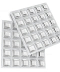 Heavy Duty Self Adhesive Rubber Feet 50 Pack Clear Trapezoid Bumper Pads stacked showing non-slip adhesive pads for protection.