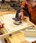 Juice Groove Router Jig For Cutting Boards Adjustable Wooden Router Guide For Precise Juice Grooves And Square Grooves
