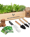 All In One Kitchen Windowsill Herb Garden Starter Kit That Makes Growing Basil Parsley Rosemary Thyme Mint A Breeze