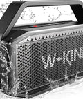 Beast Bluetooth Speaker for Outdoors 100W Peak Power IPX6 Waterproof Boombox submerged in water showing durability.