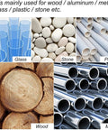 Materials used with 3X18 Inch Sanding Belt Set With 21 Belts Aluminum Oxide Paper For Sander, wood, metal, glass, plastic, stone.