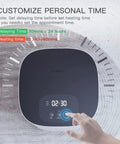 LED display of Bucket Style Towel Warmer With LED Display, 26L Capacity showing adjustable timer settings.
