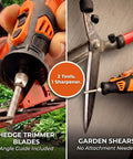 Cordless Hedge Trimmer Sharpener Kit With Four Adjustable Angles 30 To 45 Degrees For Hedge Shears And Trimmers in use on tools