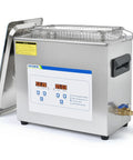 6.5L Ultrasonic Cleaner Pro Grade Heavy Duty With Digital Timer And Heater For Jewelry Glasses Watches And Tools 60W Ultrasonic Power 40KHz Frequency Stainless Steel Tank Drain Valve And Hose Included Lab Ready Cleaning Machine
