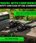 Heavy Duty Retractable Ratchet Straps 4 Pack 2 Inch By 10 Feet Features 3033 Pound Capacity with padded handles and S hooks.