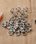 30 Pack Lifting Eye Nuts 1 4 Inch UNC Marine Grade Stainless Steel 316L Ring Shaped Eye Bolts For Heavy Duty Rigging