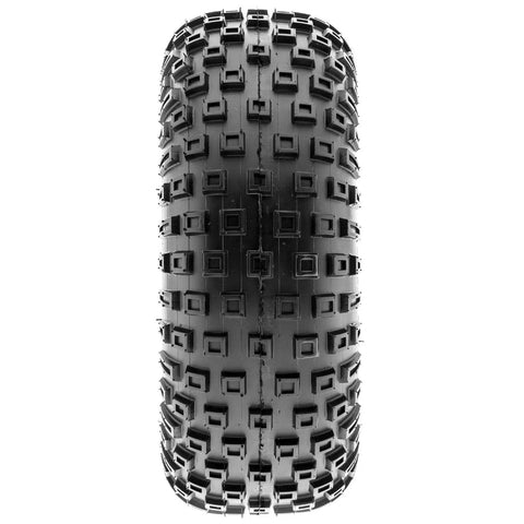 Front view of 145/70-6 UTV Tire A011 Pair Of 2 All Terrain Hardpack 6 Ply for loose terrain and off-road adventures.