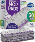 30 Pack Power Mop Refills For PowerMop, Upgraded Full Width Pads With Extra Absorbent Layer, 5X Cleaning Power, Heavy Duty Replacement Pads, Bulk Pack For Home, Office And Crew Cleaning, disposable mop pads box