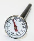 Stainless Steel Pocket Dial Thermometer With 5 Inch Stem And 1 Inch Dial For Fridges Freezers And Air Conditioners, Temperature Range 0 To 220 Degrees F, Recalibration Adjustment, Super Handy Durable Kitchen And HVAC Temp Tool close-up