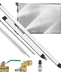 Beefy Radiator Cleaning Wand Set With 47 Inch And 24 Inch Dual Wands, 4500 PSI Stainless Steel Radiator Cleaner, 4 Precision Nozzles And Adapters