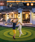 2 Pack Motion Sensor Outdoor Lights With Dusk To Dawn Sensor Oil Rubbed Bronze Waterproof Wall Sconces illuminating a house exterior