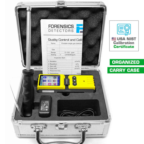 Heavy Duty Combustible Gas Detector Analyzer With Built Pump And 4 Foot Probe Nist Calibrated For Methane And Fuel Vapors Has A Dope Color Screen Plus Usb Logging The Solid Go To Safety Tool For Crews Wanting Foolproof Leak Detection No Sweat