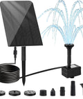 Solar Water Fountain Kit For Bird Bath With Separated Solar Panel 5 Nozzles 9.54ft Cable Pump 2.5W 5V outdoor display