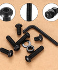115 Piece M8 Screws And Nuts Assortment Kit with hex socket button head cap screws, machine screws, spanner, durable carbon steel hardware.