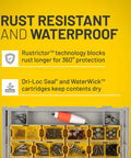 Edge 3600 Terminal Tackle Storage Box With Rust Resistant Dri Loc Waterproof Seal Gray And Yellow Fishing Utility Organizer