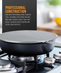 Three Sizes Stainless Steel Splatter Screen Set With Resting Feet 13 Inch 11.5 Inch And 9.5 Inch Fine Mesh Grease Guard on pot
