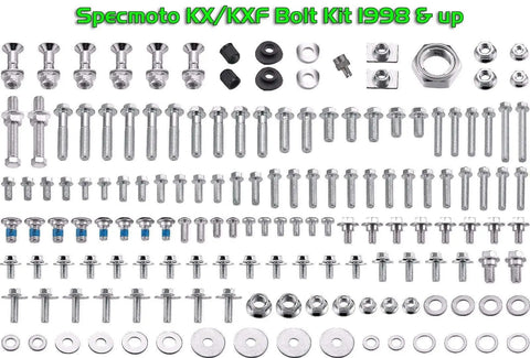 Replacement Fastener Kit For KX And KXF Dirt Bikes 1996 Onward With OEM Matching Kawasaki Bolts For KX80 85 100 125 250 500 And KXF250