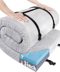 Memory Foam Camping Pad 3 Inch Thick Soft Sleeping Pad With Waterproof Cover Roll Up Cot Pad Topper for travel truck bed tent pad only