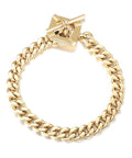 14K Gold Filled Cable Wire Bracelet For Women, 7.8 Inch Classic Twist Rope Threader Interlocking Textured Link Chain, Fits 6.8 To 7.4 Inch Wrists, Durable Gold Tone Jewelry For Everyday Wear, displayed with lobster clasp