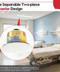 Pro Grade 1/2 Inch NPT Concealed Fire Sprinkler Head With Glass Bulb 155 Fahrenheit 68 Celsius UL CUL Listed in hospital room.