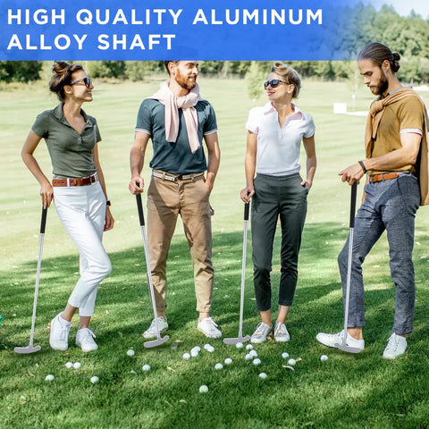 Group using Two Way Golf Putter Set With Three Putter Clubs And Six Practice Balls For Left Or Right Handed Golfers Indoor Outdoor