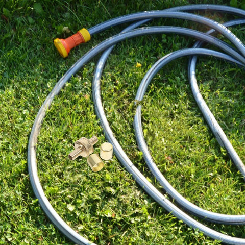 Ditch The Leaky Hose Old Fittings And Grab This Brass 1/2 Inch Barb Repair Kit With Secure Fixing Ring For Super Durable Car Washing And Garden Water Connection That Is Just The Thing You Need. Brass 1/2 inch hose repair kit on grass