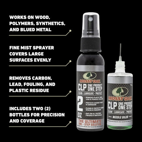 All In One Gun Cleaning Oil CLP For Firearms Clean Lubricate And Protect In One Step Removes Fouling Carbon Lead And Oil bottles