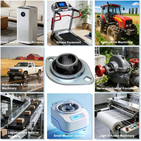Two Pack 1 Inch Bore Pillow Block Bearings With Flange Mounted Housing, durable bearing in pressed steel zinc plated SBPFL205-16
