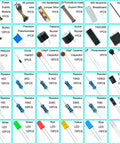 438 Piece Electronics Breadboard Kit For Beginners With No Soldering Required Plug And Play Prototyping Set component layout