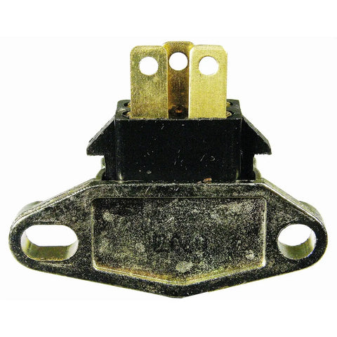 Solid Headlamp Dimmer Switch Top Notch Aftermarket Replacement, black plastic with gold connectors, for dashboard lighting adjustment.