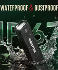 Rechargeable EDC Flat Flashlight 1200 Lumens With Magnetic Base UV And White Light Combo Waterproof LED Inspection Light
