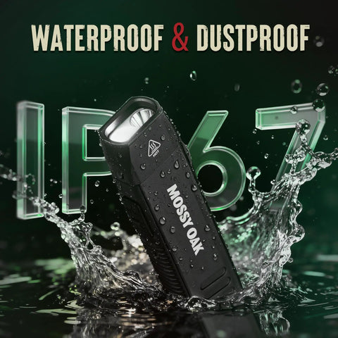 Rechargeable EDC Flat Flashlight 1200 Lumens With Magnetic Base UV And White Light Combo Waterproof LED Inspection Light