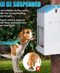 Heavy Duty Gravity Automatic Cat And Dog Feeder Outdoor No Sweat Design Large Capacity wall-mounted for better pet posture