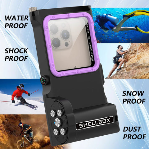 Universal Waterproof Phone Case Fits Iphone Samsung And Android With IP68 Protection Up To 50 Feet Deep for various activities.