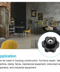 Living room setup with inset of Heavy Duty Metal Clamping Handle Screw Knob With Star Shaped Grip M8 Thread 48mm Head Diameter