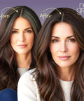 Quick Fix Gray Cover Up For Roots Beards And Brows Light Brown Shade instant transformation from gray to vibrant hair.