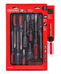 39 Piece Screwdriver Set With A Tough Acetate Handle Master Combo Kit Featuring 12 Fixed Bits And A 26 Bit Multi Bit Handle