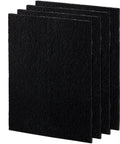 Four black carbon filters for AeraMax Air Purifier 300 in a 4 pack. Each filter is 16.1x12.4x0.2 inches. Fits model 300.