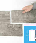 Dark Slate Peel And Stick Backsplash Kit For Kitchen And Bath Large 5.9in x 11.8in Self Adhesive Subway Tiles Waterproof